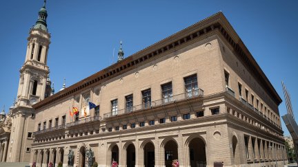 (Foto de ARCHIVO)Fachada del Ayuntamiento de Zaragoza.REMITIDA / HANDOUT por DANIEL MARCOSFotografía remitida a medios de comunicación exclusivamente para ilustrar la noticia a la que hace referencia la imagen, y citando la procedencia de la imagen en la firma20/4/2023