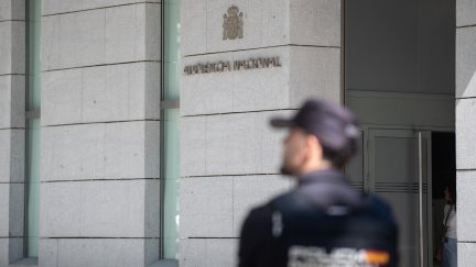 Fachada exterior de la Audiencia Nacional, en la calle Génova.