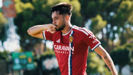 Jaume Jardí celebra su gol en Torremolinos.