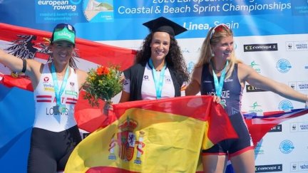 Esther Briz se lleva el oro en el Europeo de Beach Sprint.