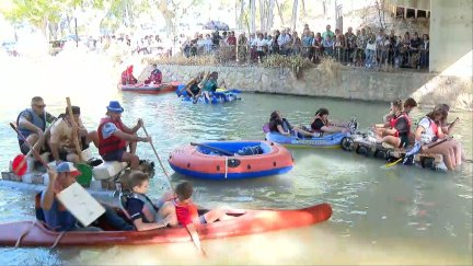 Bajada del Canal en Zaragoza