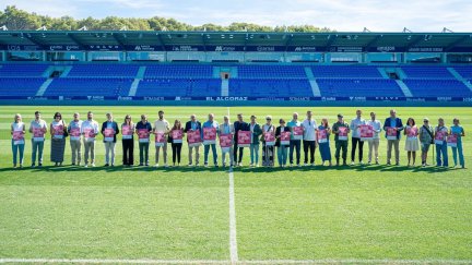 Imagen de la presentación en El Alcoraz.