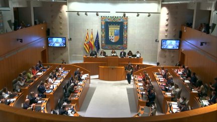 Pleno de las Cortes de Aragón.