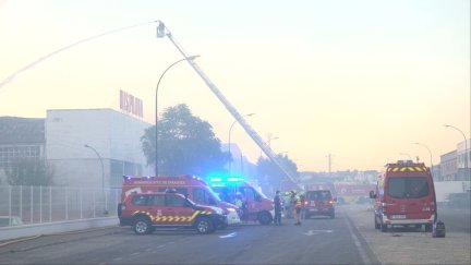 Aunque está estabilizado, todavía exiten zonas incandescentes con altas temperaturas.