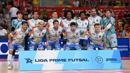 Equipo titular en el último encuentro en Cartagena