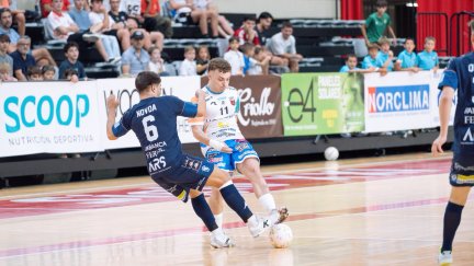 Un momento del partido ante O Parrulo