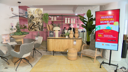 Las tiendas de muebles se suman a la campaña de 'Volveremos'