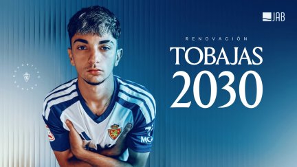 Tobajas renueva con el Real Zaragoza.