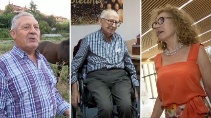 Luis, Florencio y Olga son tres de los más de 300.000 aragoneses que tienen más de 65 años