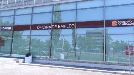 Oficina de empleo de Ranillas, en el barrio del Actur, Zaragoza.