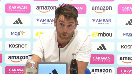 Ibai Gómez en rueda de prensa.