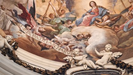 La cúpula 'Regina Patriarcharum' de la Basílica del Pilar tras su restauración