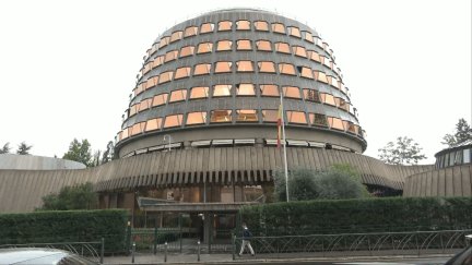 Fachada del edificio del Tribunal Constitucional, ubicado en Madrid.
