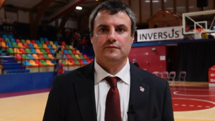 Carlos Cantero, al término del partido ante Gernika