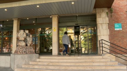 Entrada del hospital Obispo Polanco de Teruel