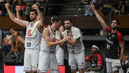 Alegría en el Casademont Zaragoza. Foto: Liga ACB