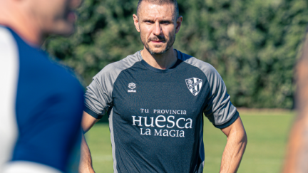 Albert Rudé durante la sesión de esta mañana