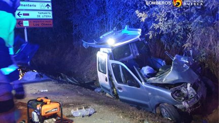El accidente se ha producido en la carretera A-133 a su paso por el témino municpial de Barggastro.