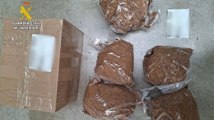 Incautación de 46 kilos de picadura de tabaco en Zaragoza