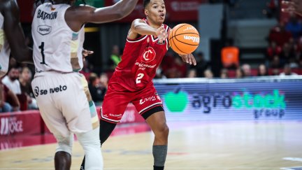 Trae Bell-Haynes, en el último partido del equipo ante el Ilerna Lleida.