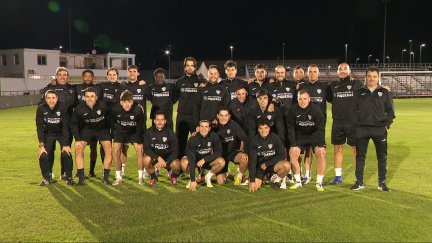 Los jugadores del Atlético Calatayud sueñan con dar la sorpresa este jueves ante Osasuna.
