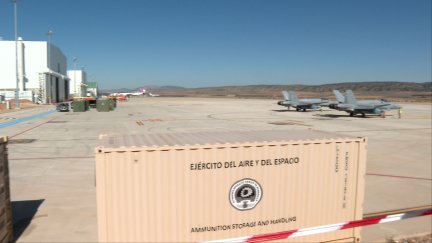 El ejercicio en el aeropuerto de Teruel forma parte de unas maniobras que se desarrollan en otros puntos de España.