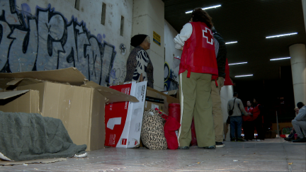Cruz Roja ha realizado esta semana el recuento de las personas sin hogar que duermen en las calles de Zaragoza.