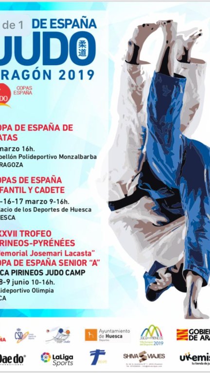 Cartel del torneo de judo.