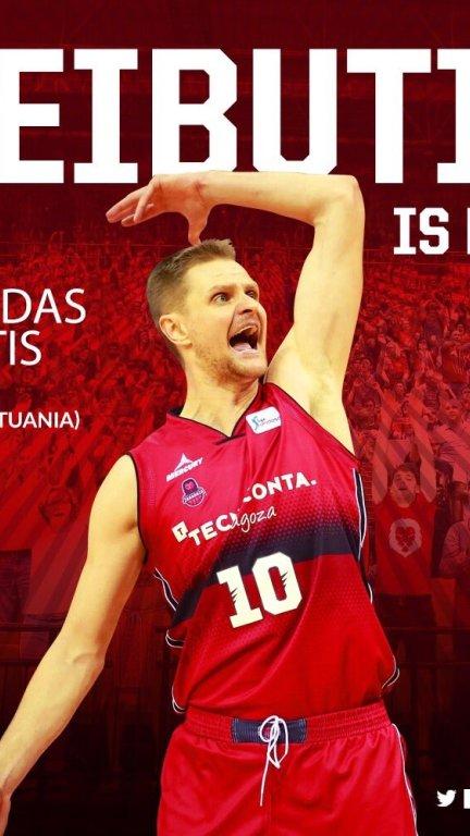 Renaldas Seibutis seguirá siendo una pieza importante de Basket Zaragoza la próxima temporada.