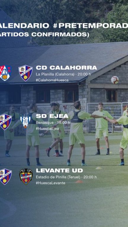 Primeros partidos de pretemporada confirmados.