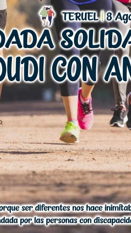 Cartel de la andada solidaria Andudi