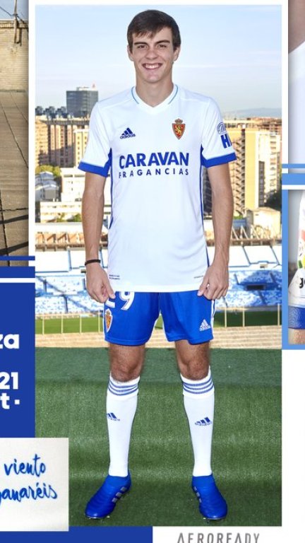 Primera equipación del Real Zaragoza para el curso 2020/2021