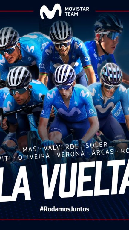 Corredores de Movistar Team para La Vuelta a España