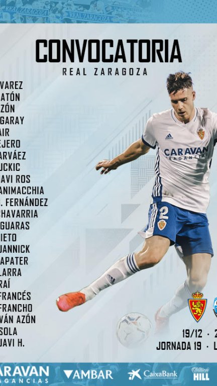 Convocatoria del Real Zaragoza