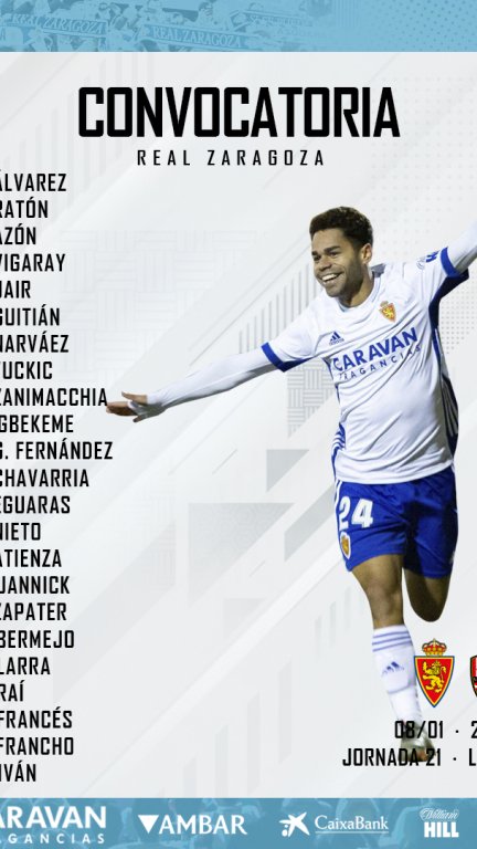 Convocatoria para el duelo ante el Logroñés