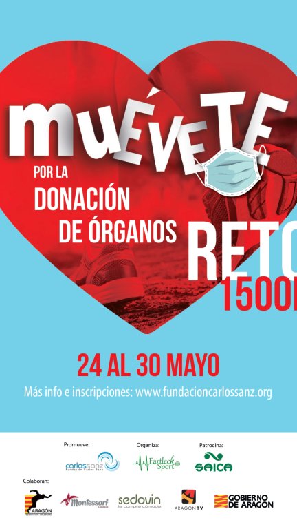Cartel de la IV Carrera “Muévete por la donación de órganos”.
