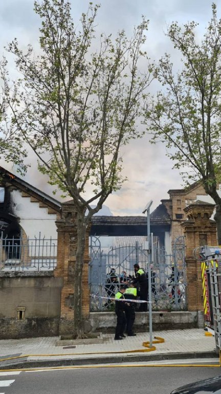 Incendio en la comisaría de la Policía Local de Jaca