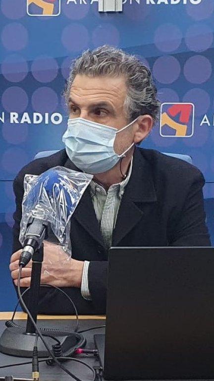 El director general de Salud Pública, Francisco Javier Falo, en una entrevista en Aragón Radio.