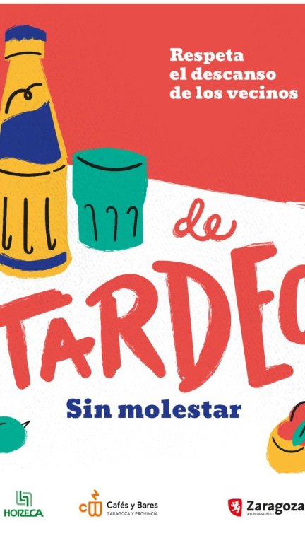 Uno de los carteles de la campaña impulsada por el Ayuntamiento de Zaragoza.