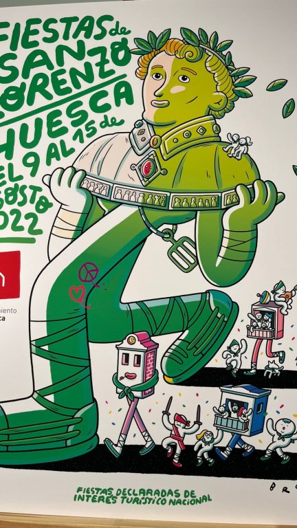 Imagen del cartel de las Fiestas de San Lorenzo 2022. / Miguel Ángel Mur