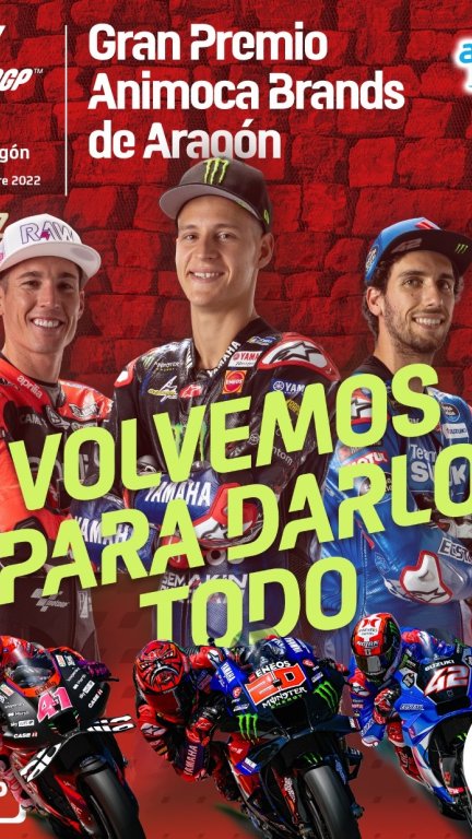 Cartel del Gran Premio de Aragón.