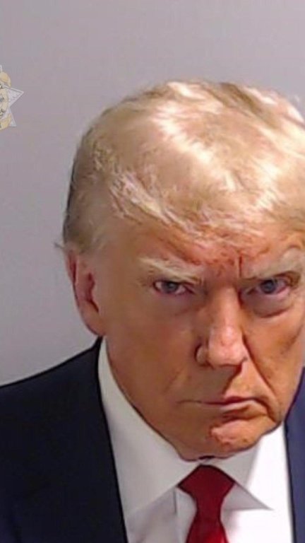 Trump, desafiante y con el ceño fruncido en su primera foto policial. / Efe-EPA / Fulton County Sheriff's Office