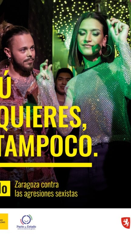 Imagen de la campaña 'Si tú no quieres, yo tampoco'. / Ayto de Zaragoza