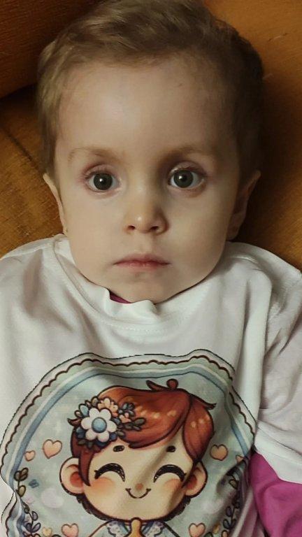 La bebé zaragozana Vega, diagnosticada de Gangliosidosis GM1 infantil. / D. C.