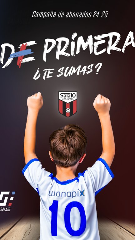 Imagen de la campaña de la abonados del Wanapix AD Sala 10 para la próxima temporada.