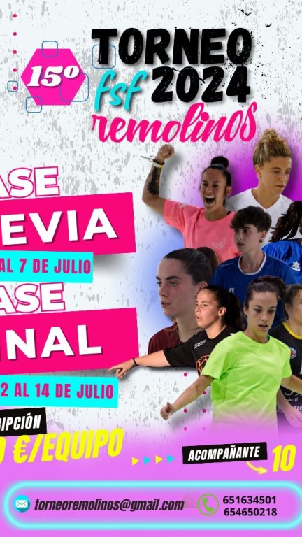 Cartel del torneo. Foto: l Torneo de Fútbol Sala Femenino de Remolinos
