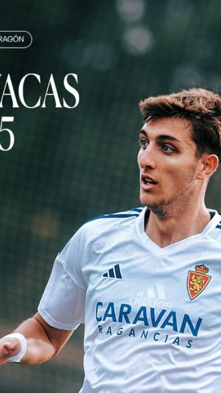Óscar Vacas renueva con el Real Zaragoza.