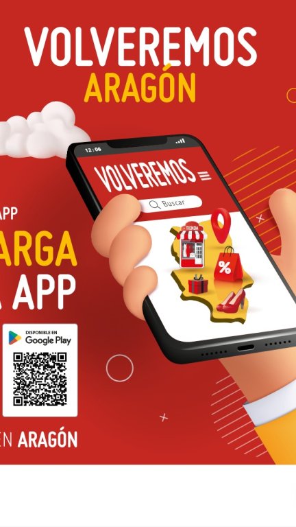 Cartel promocional de la campaña 'Volveremos'. / Gobierno de Aragón