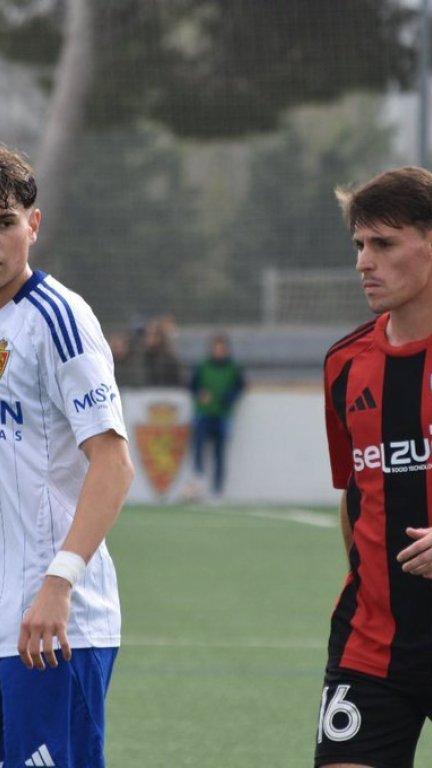 Imagen del partido del Dep Aragón ante el Arenas. Foto: X Rz Cantera