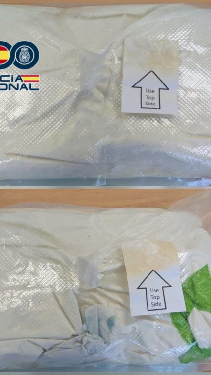 Los agentes hallaron más de dos kilos de speed, dentro de la mochila. / Policía Nacional